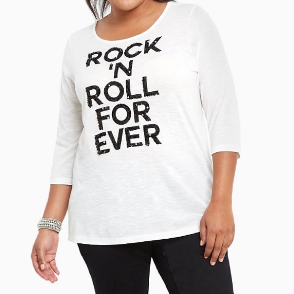 Torrid “Rock n roll forever” t shirt